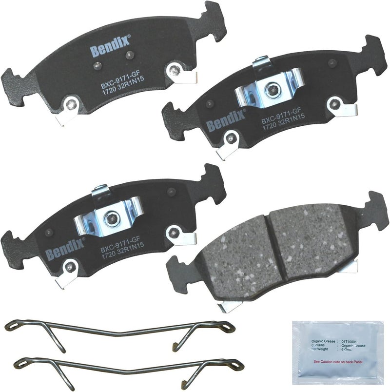 Bendix Priority1 CFC1720 Ceramic Front Brake Pads for Fiat 500 2019-2013 - Image 1